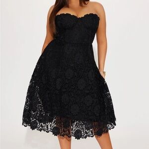 Fashion Nova Isn't She Lovely Lace Midi Dress
